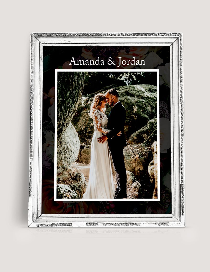 Wedding Photo Frame Template in PSD, Word Download