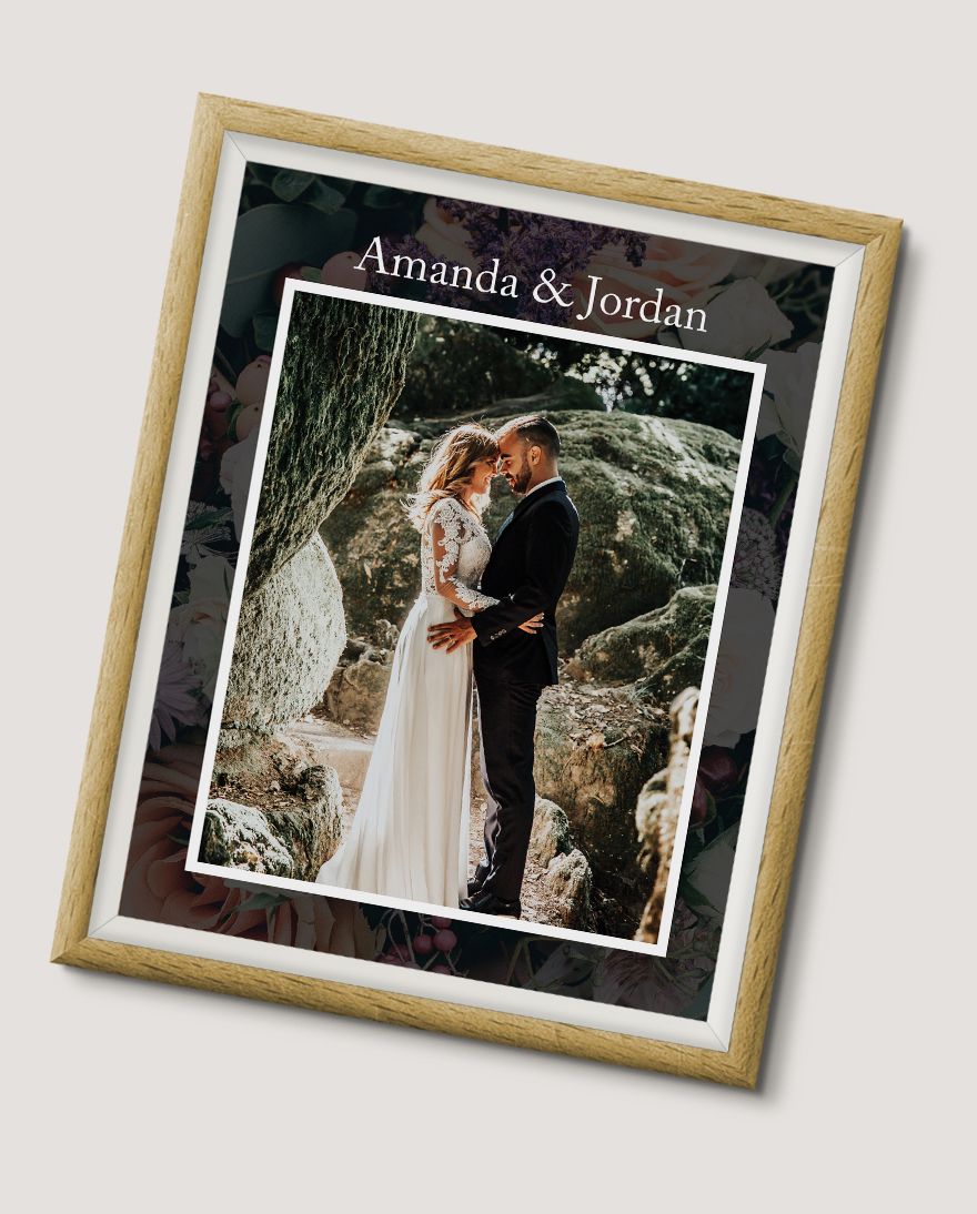 Wedding Photo Frame Template in PSD, Word Download