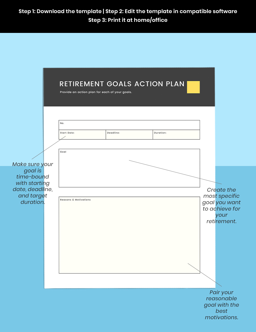 Retirement Financial Planner Template in Word, Pages, Google Docs, PDF