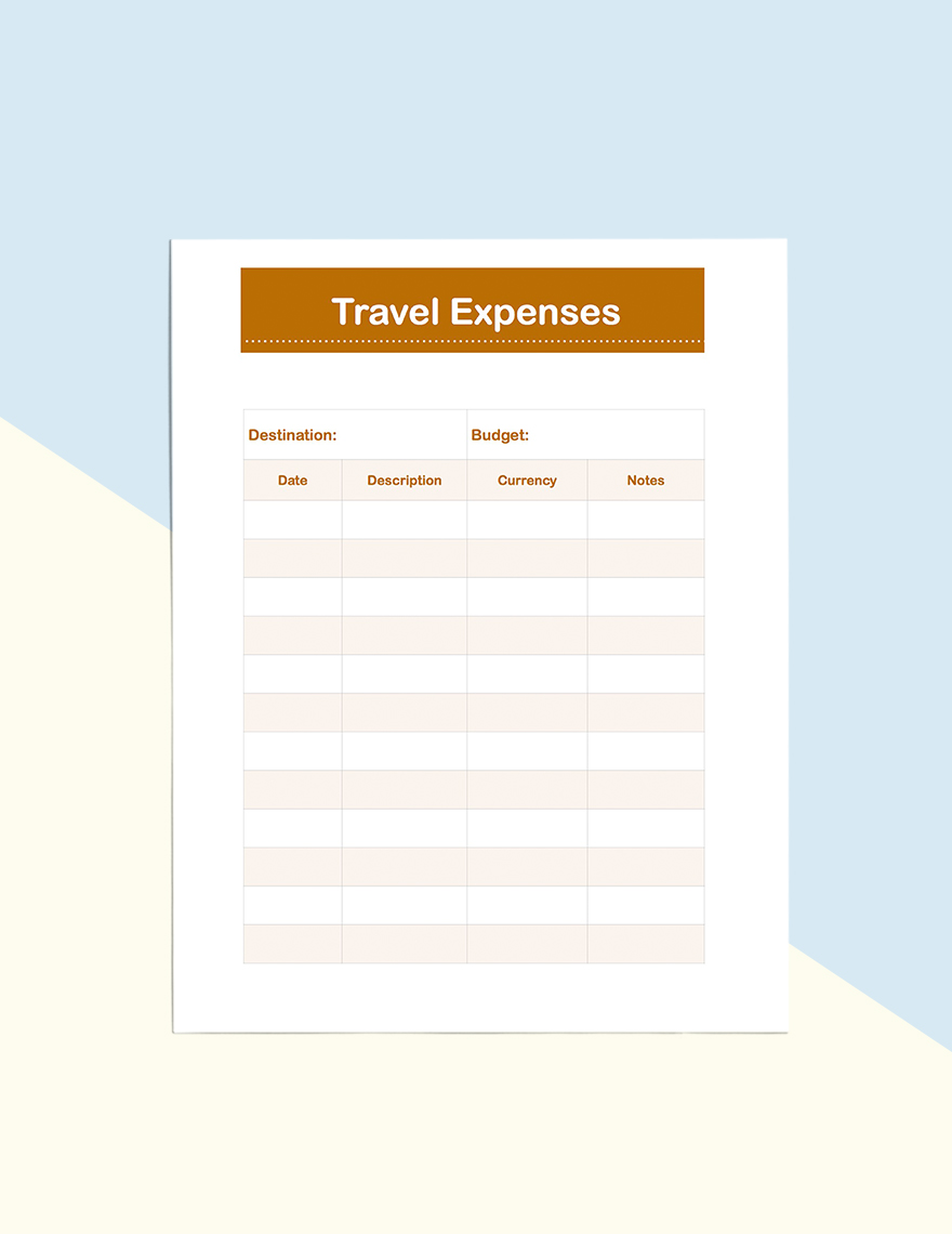 Travel Planner Template Download in Word, Google Docs, PDF, Apple