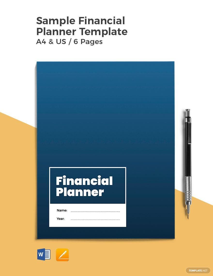 Sample Financial Planner Template in Pages, Word, Google Docs, PDF