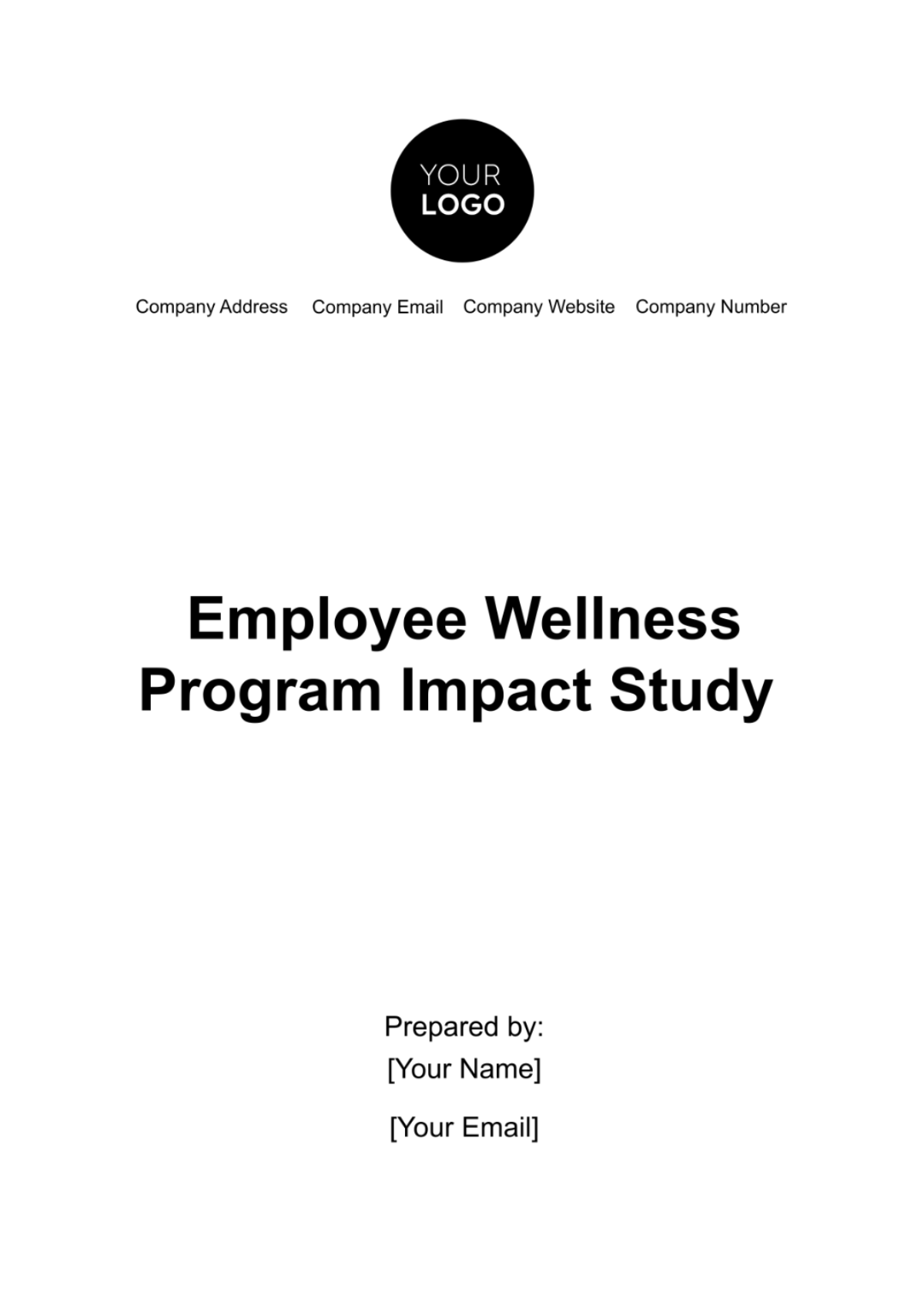 Employee Wellness Program Impact Study Template Edit Online