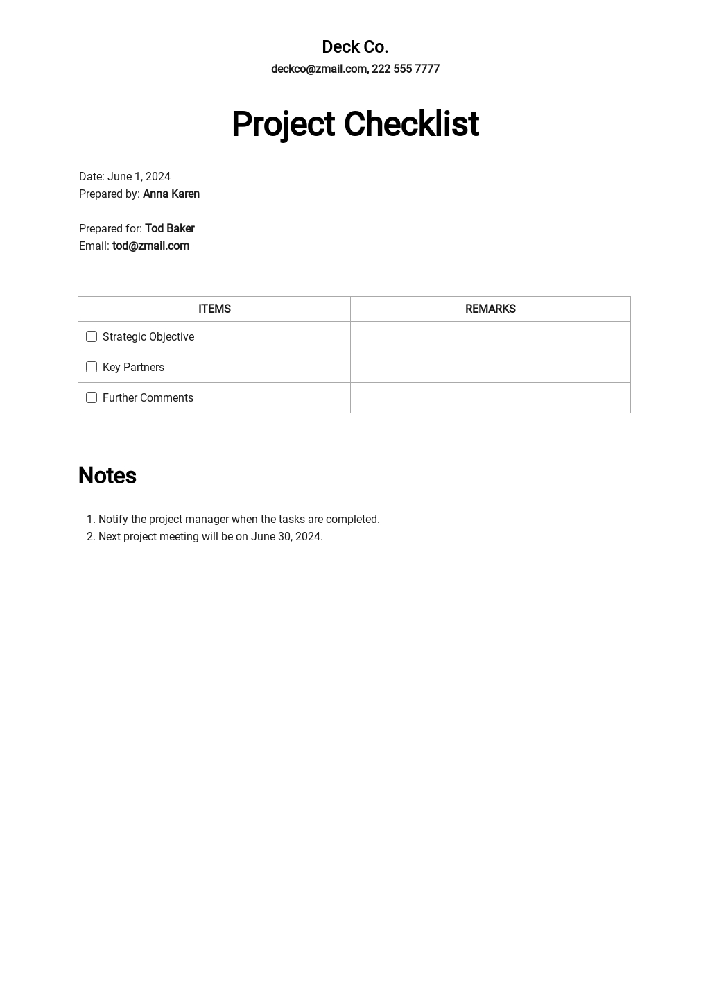 15+ FREE Project Checklist Templates [Edit & Download]