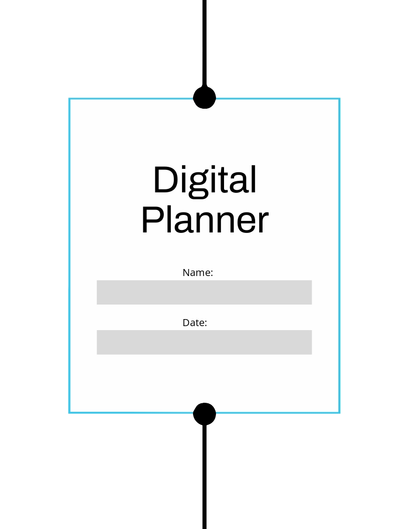 Minimalist Digital Planner Template