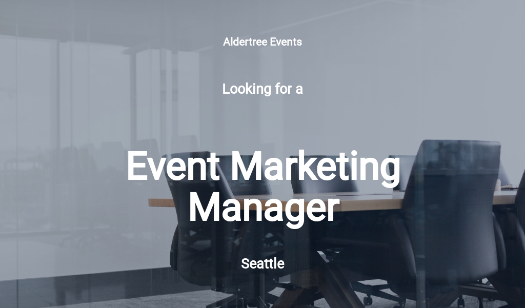 Event Manager Job Description Template Google Docs, Word
