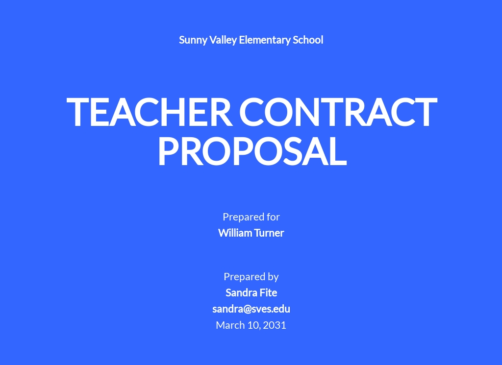 FREE Educational Proposal Templates in PDF