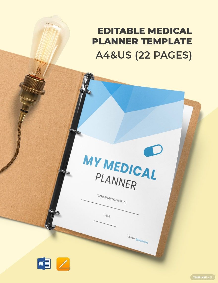 FREE Medical Planner Templates Download in Word, Google Docs, PDF