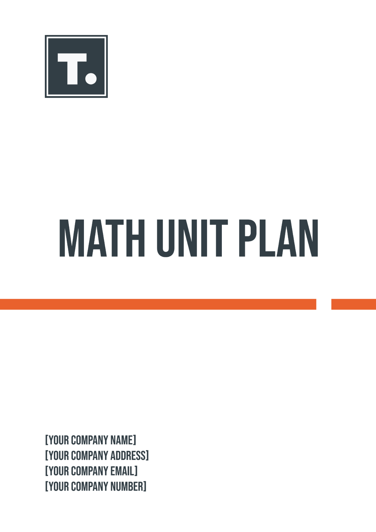 Math Unit Plan Template - Edit Online & Download Example | Template.net