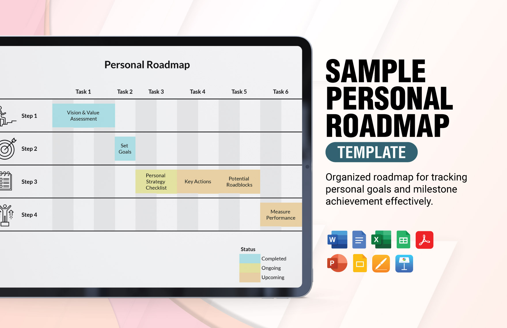 Free Personal Roadmap Templates, Editable and Downloadable