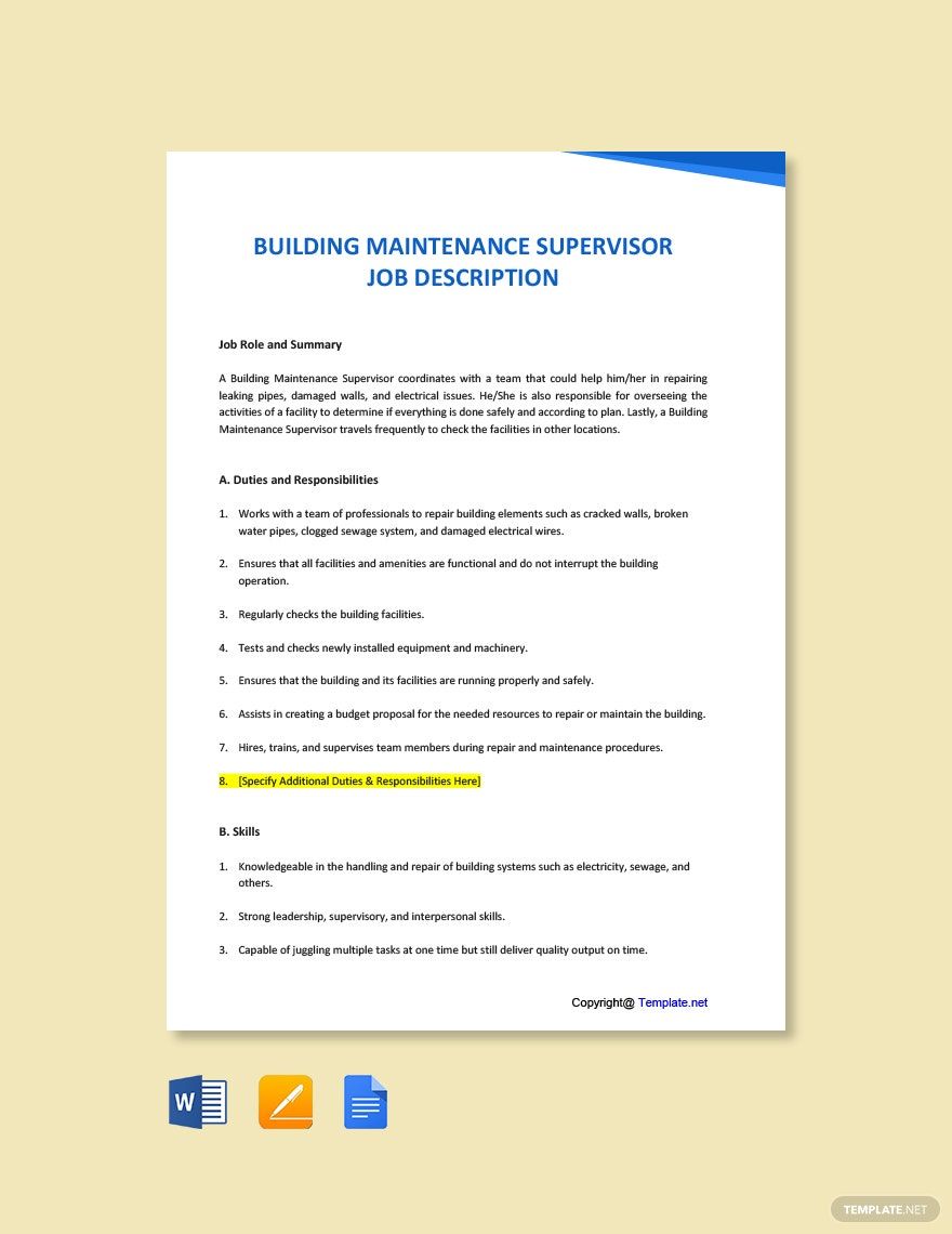 Supervisor Templates in Pdf Templates, Designs, Docs, Free Downloads
