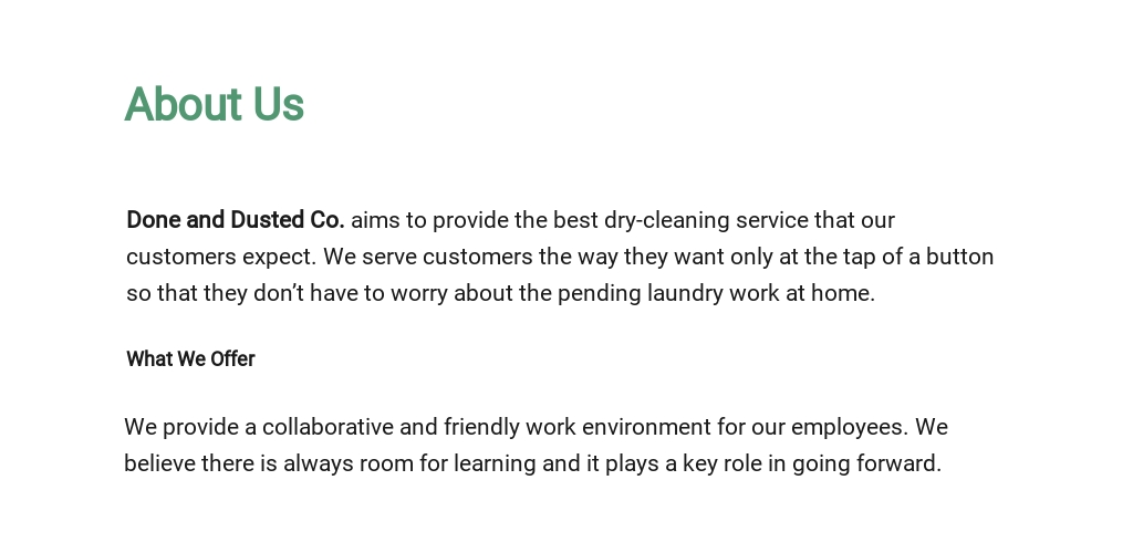 Cleaner Job Description Template