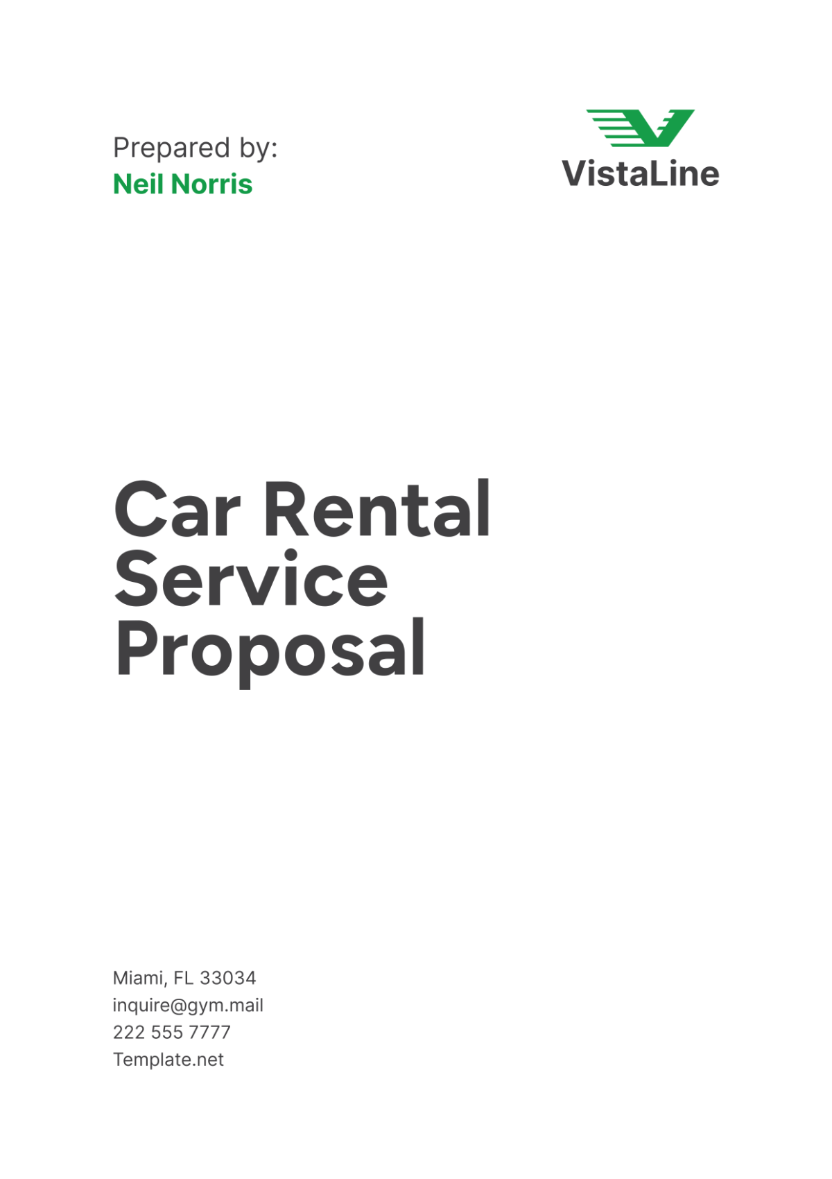 Car Rental Service Proposal Template Edit Online & Download Example