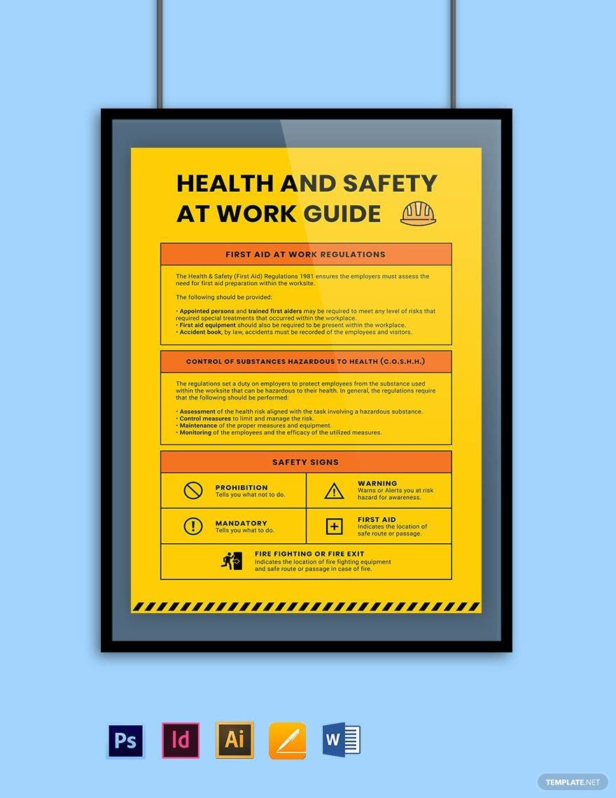 Health And Safety Poster Template