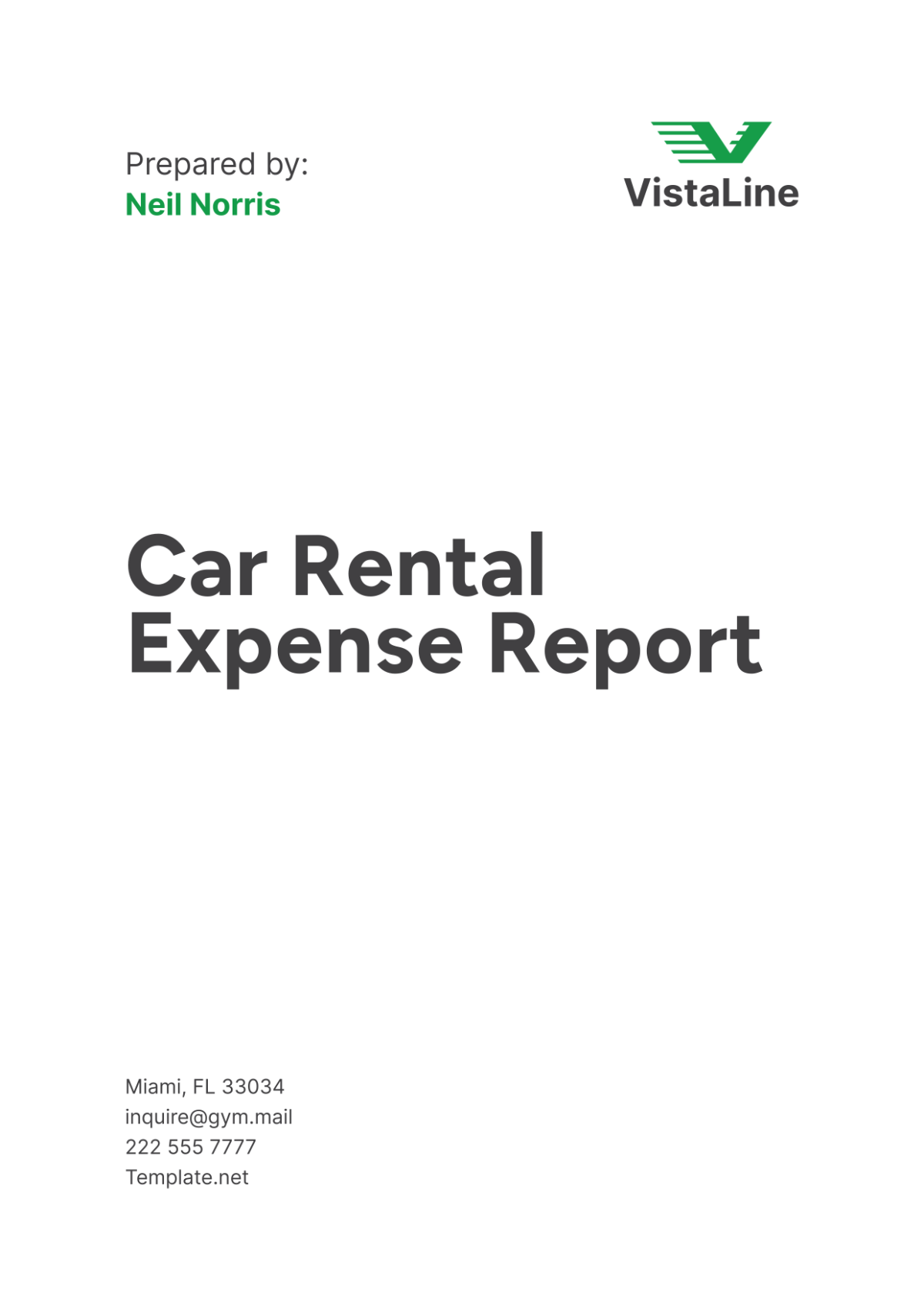 Car Rental Expense Report Template Edit Online & Download Example