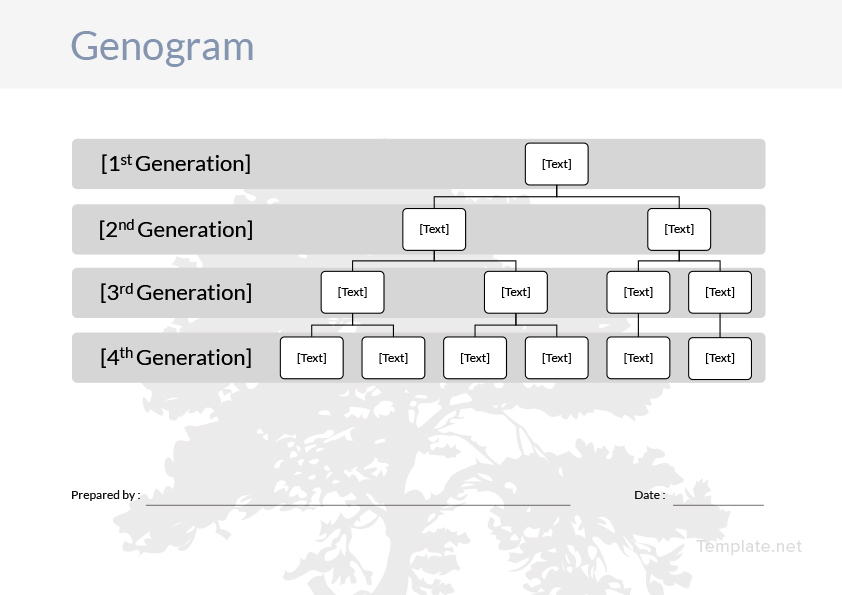 Simple Genogram Template in Microsoft Word, PDF