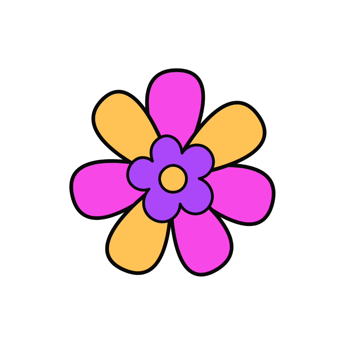 Flower Sticker Image Edit Online