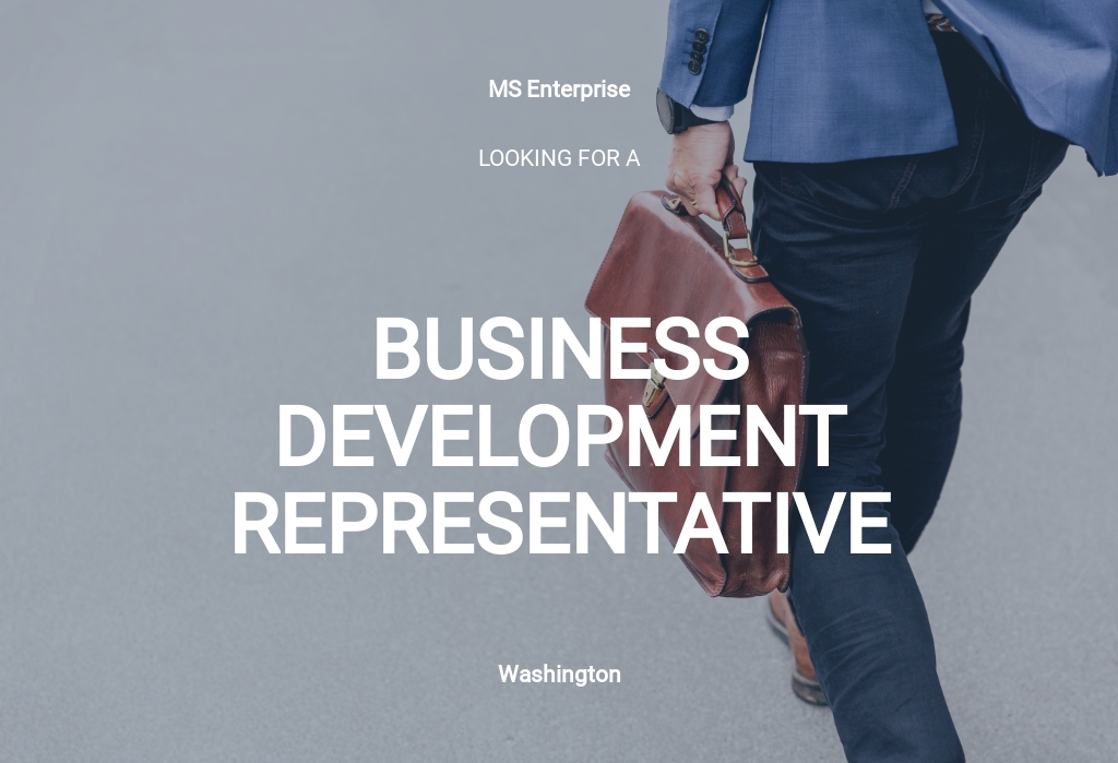 Business Development Representative Job Description Template [Free PDF