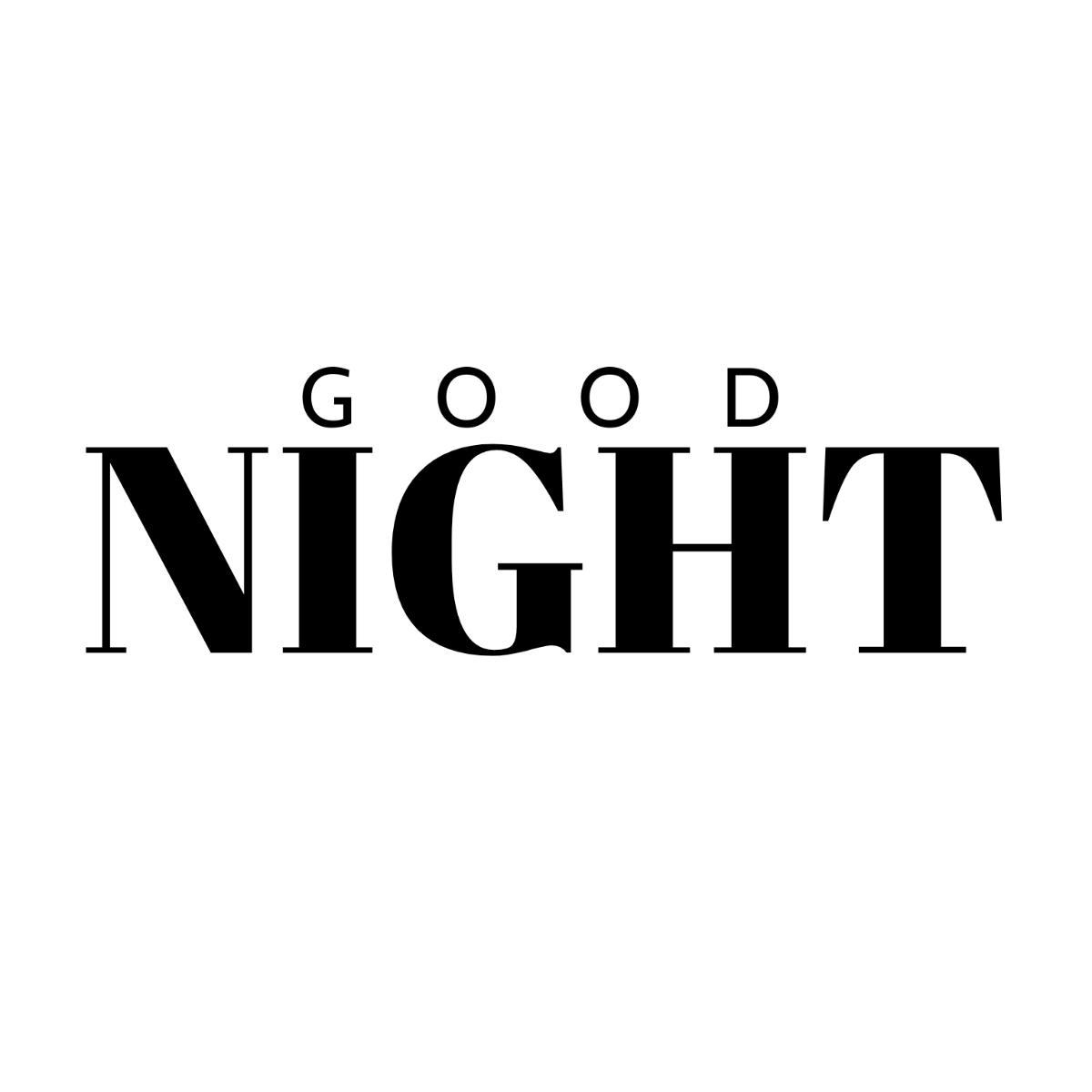 Simple Good Night Text Edit Online