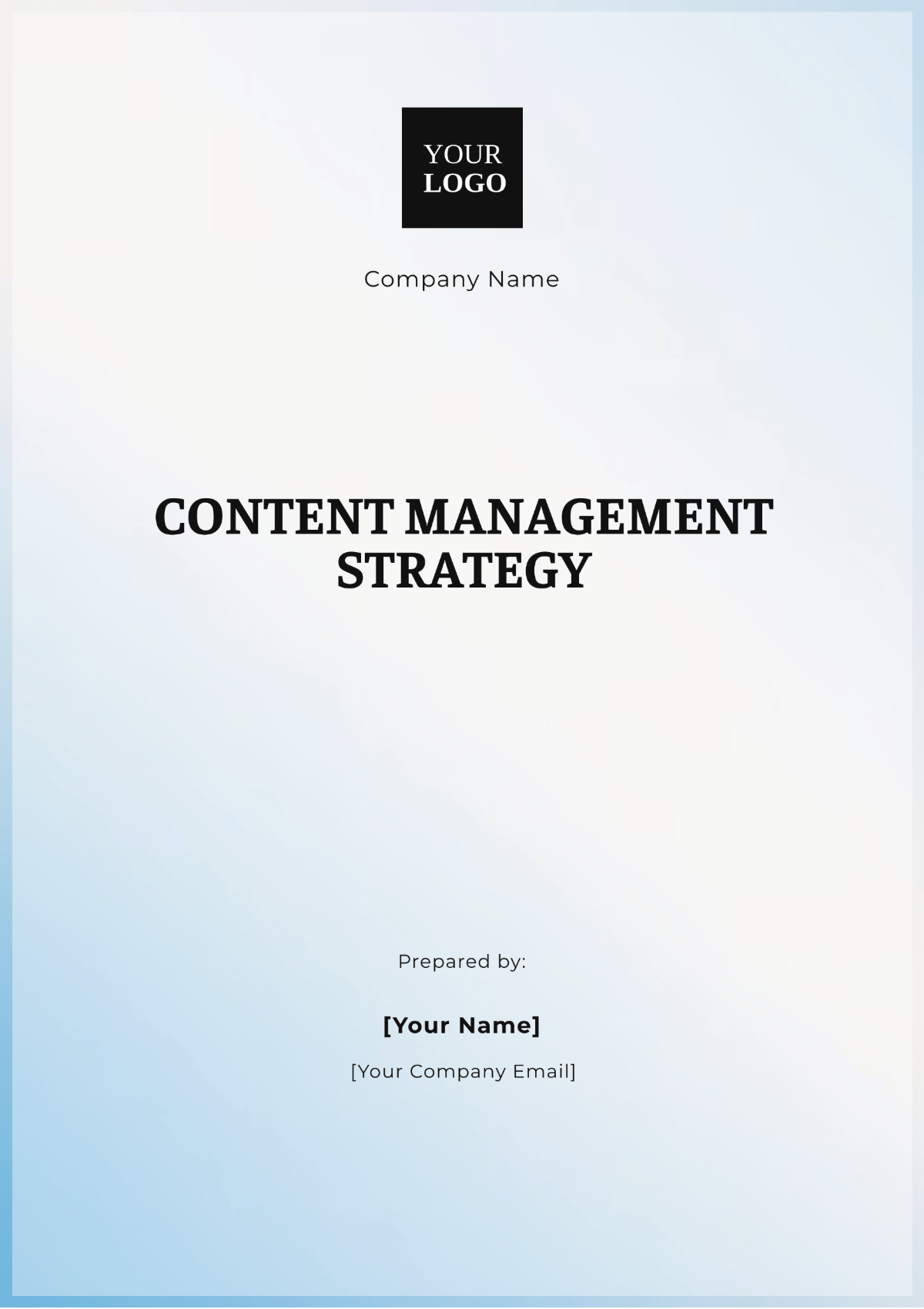 Free Content Management Strategy Template to Edit Online