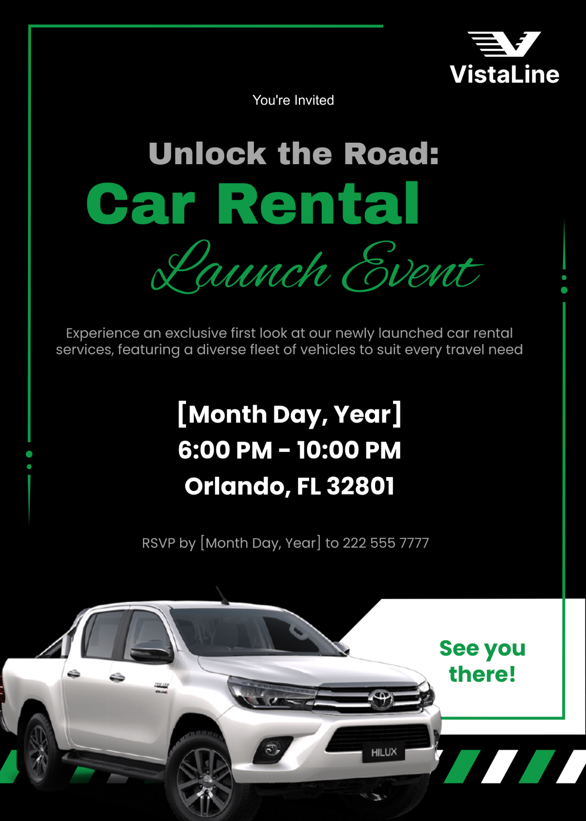 Car Rental Launch Event Invitation Template Edit Online & Download
