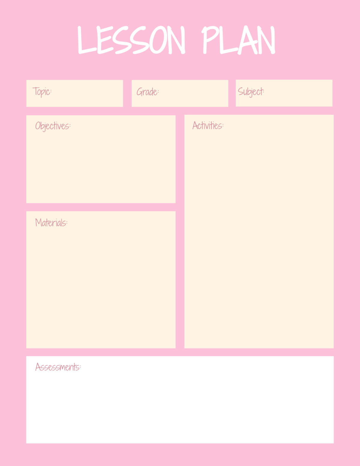 Free Pink Templates to Edit Online