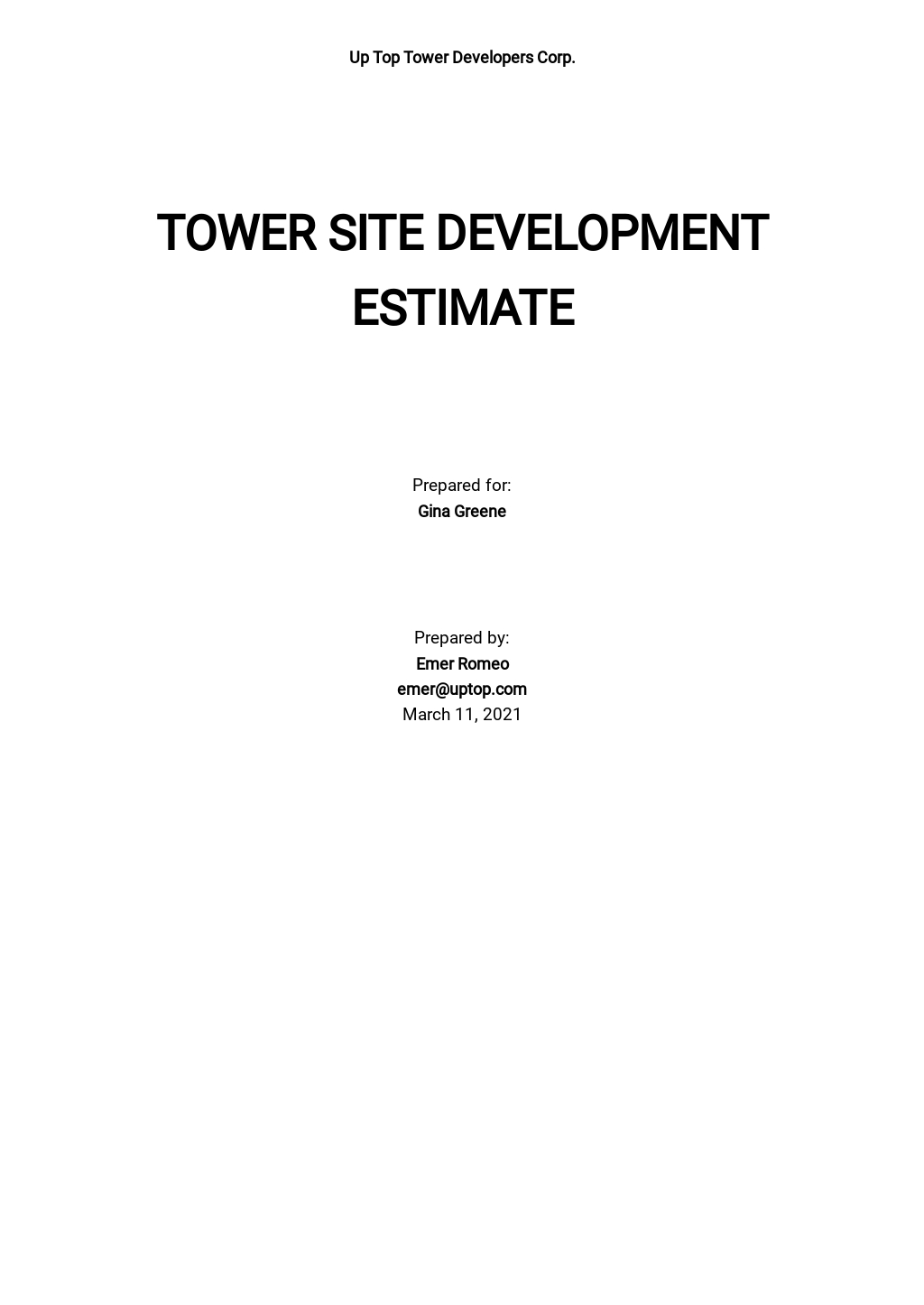 IT and Software Estimate Templates in Microsoft Excel (XLS)
