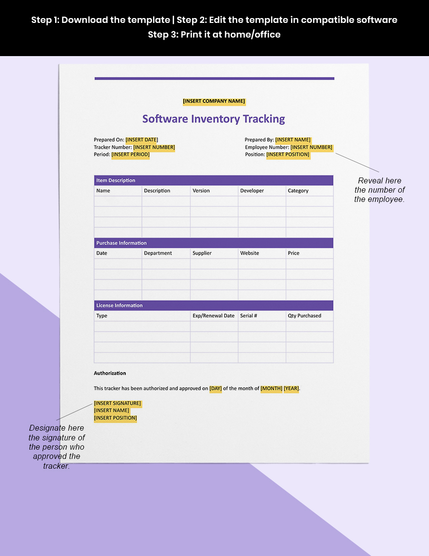 Software Inventory Tracking Template Download in Word, Google Docs