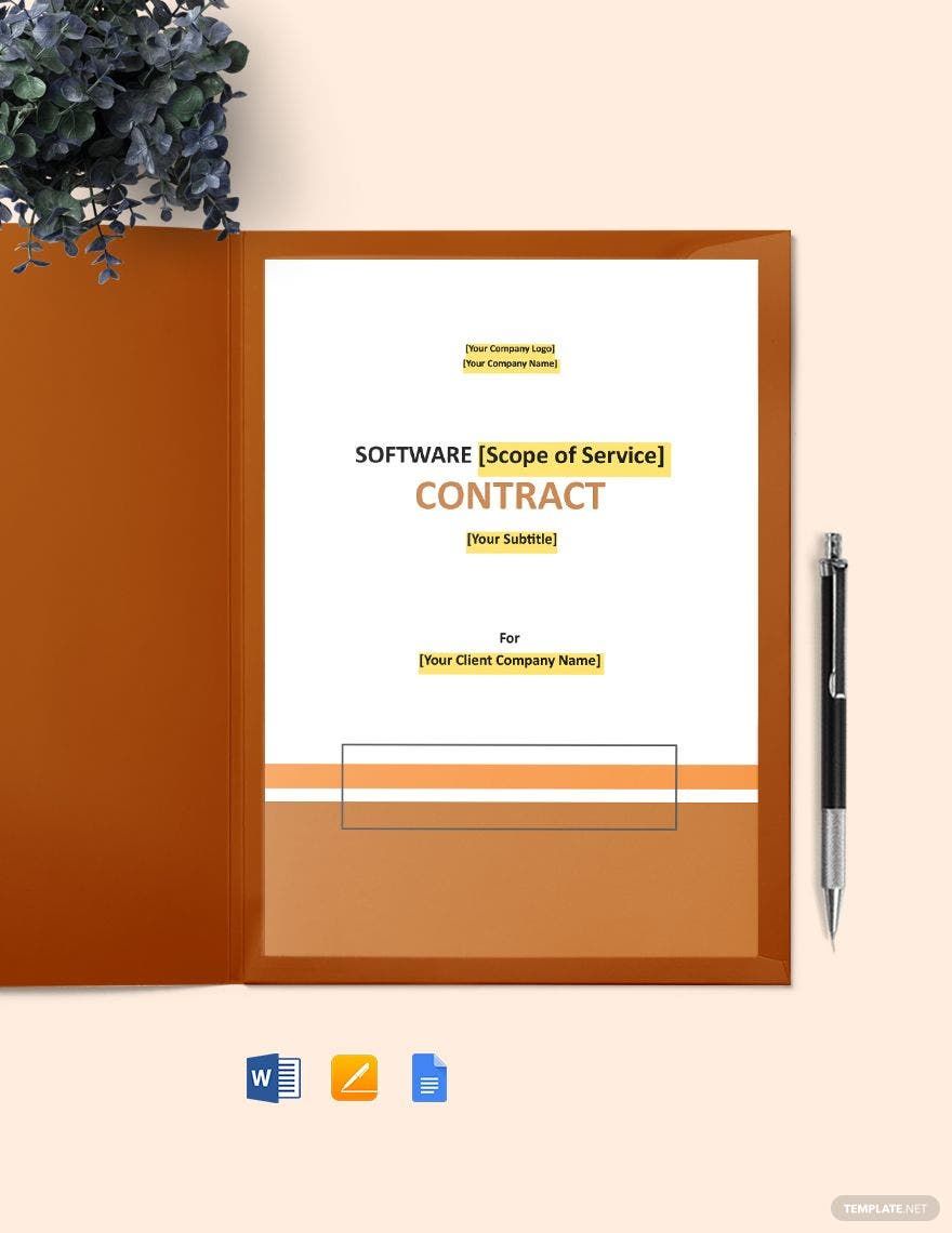 Agile Software Development Contract Template Download in Word, Google