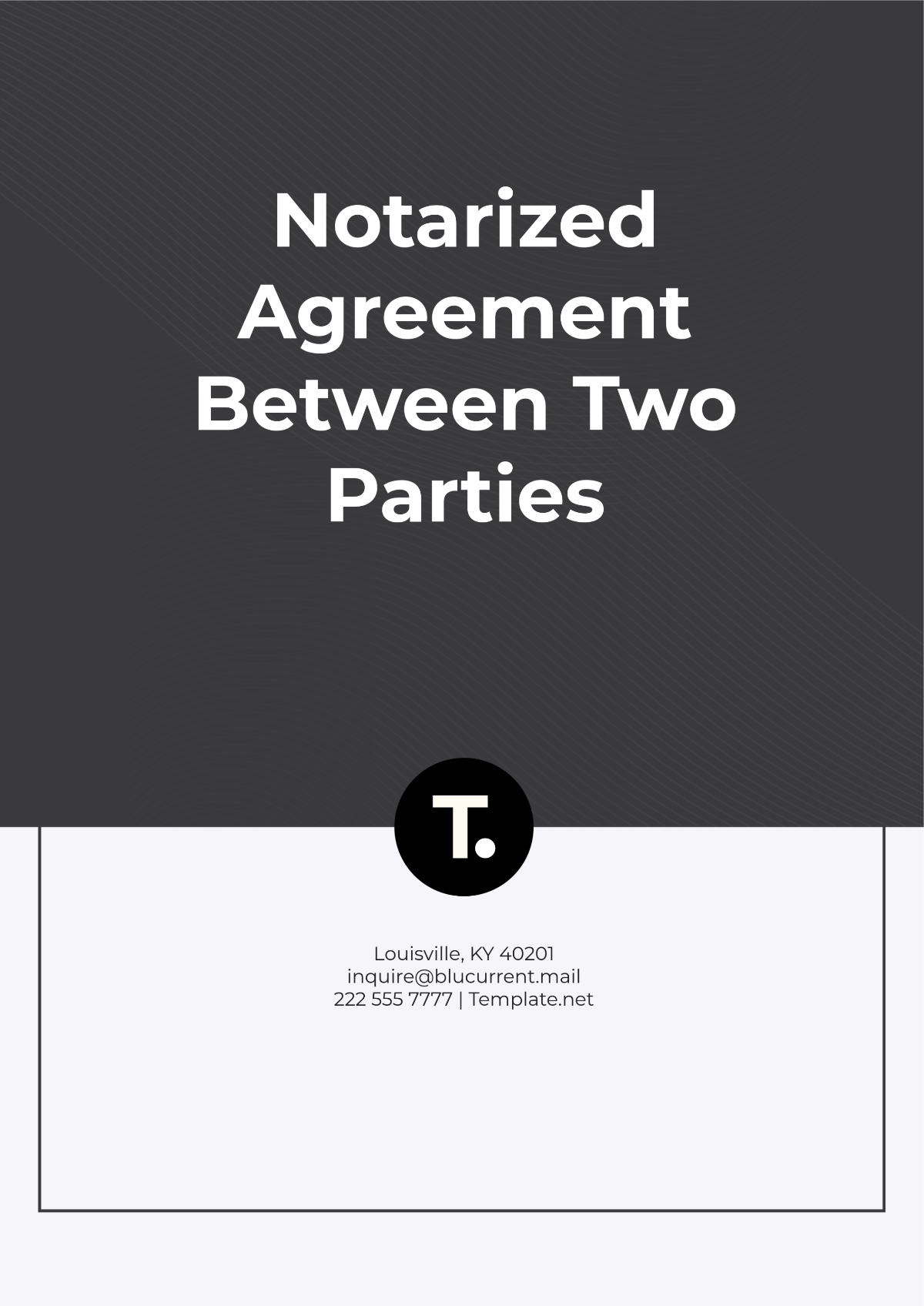 Free Notarized Agreement Between Two Parties Layout Template to Edit Online
