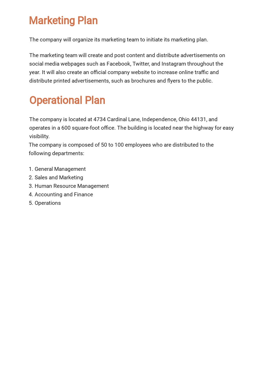 Business Property Inspection Business Plan Template [Free PDF] Word
