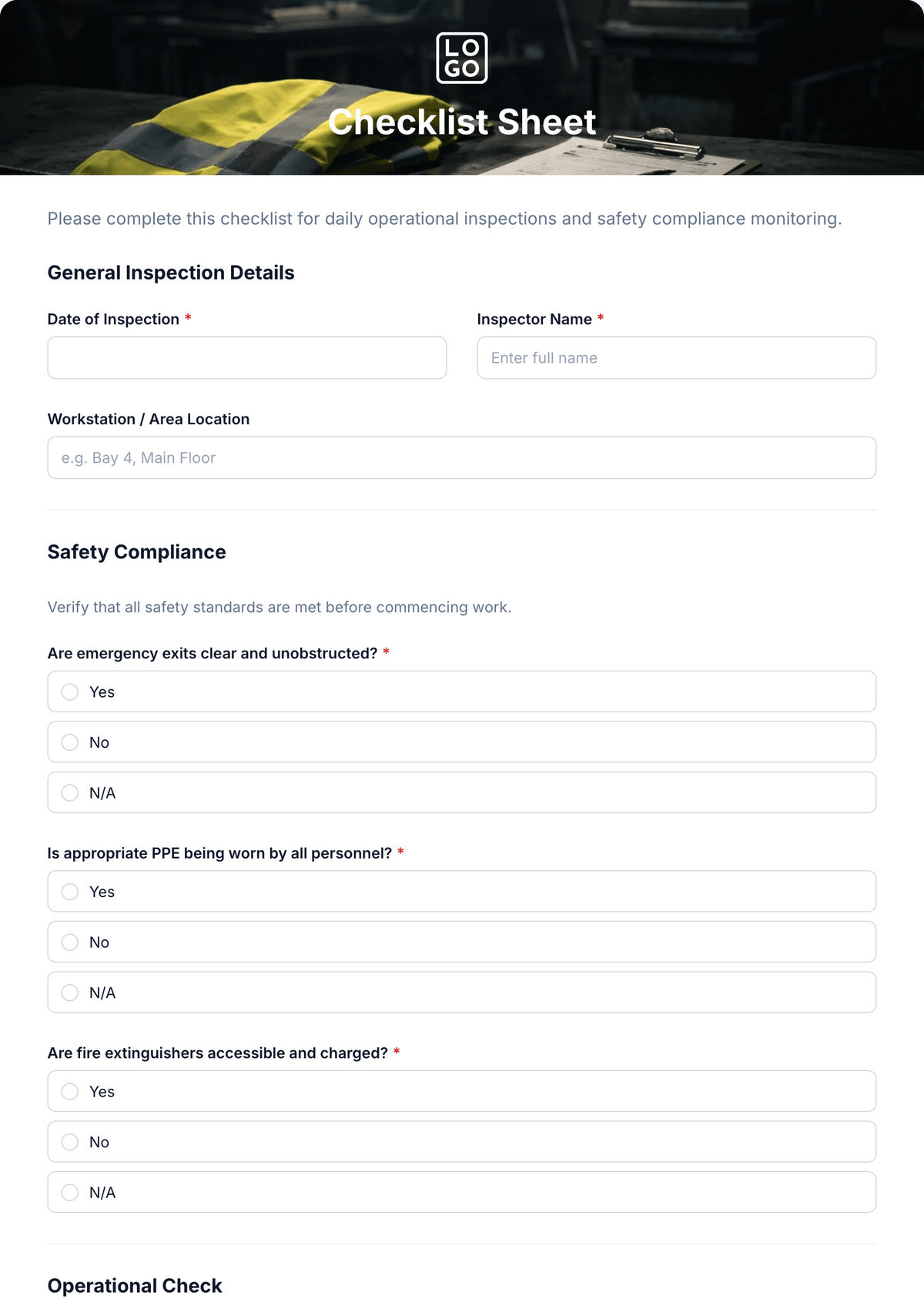 Free Inspection Checklist Templates, Editable and Printable