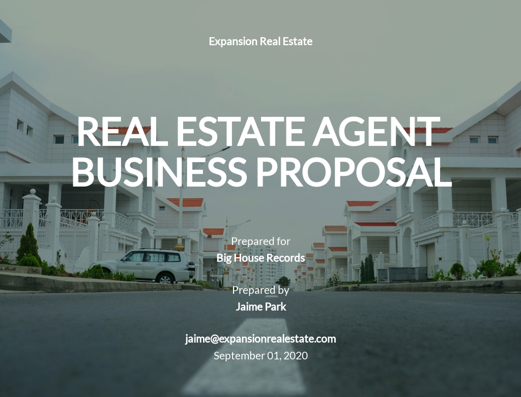 24+ FREE Real Estate Proposal Templates [Edit & Download]