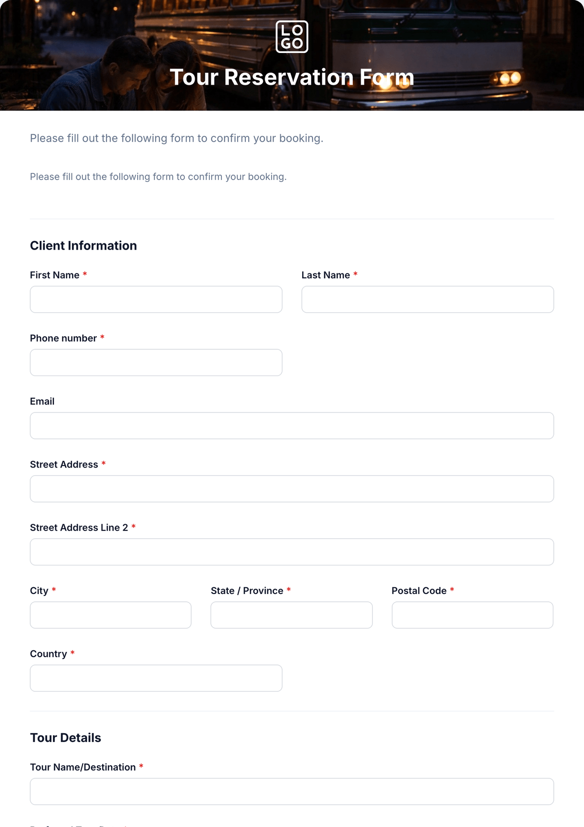 Free Restaurant Reservation Form Template to Edit Online