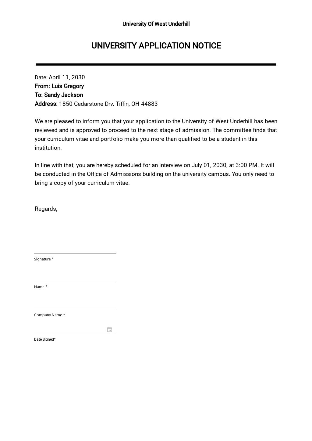 10+ FREE University Notice Templates [Edit & Download]