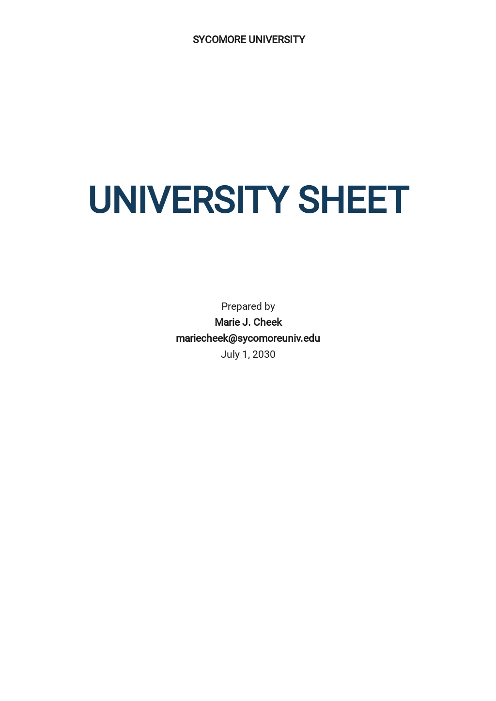 University Fact Sheet Template Illustrator, Word, Apple Pages, PSD