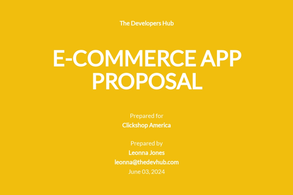 FREE Proposal Template in PDF