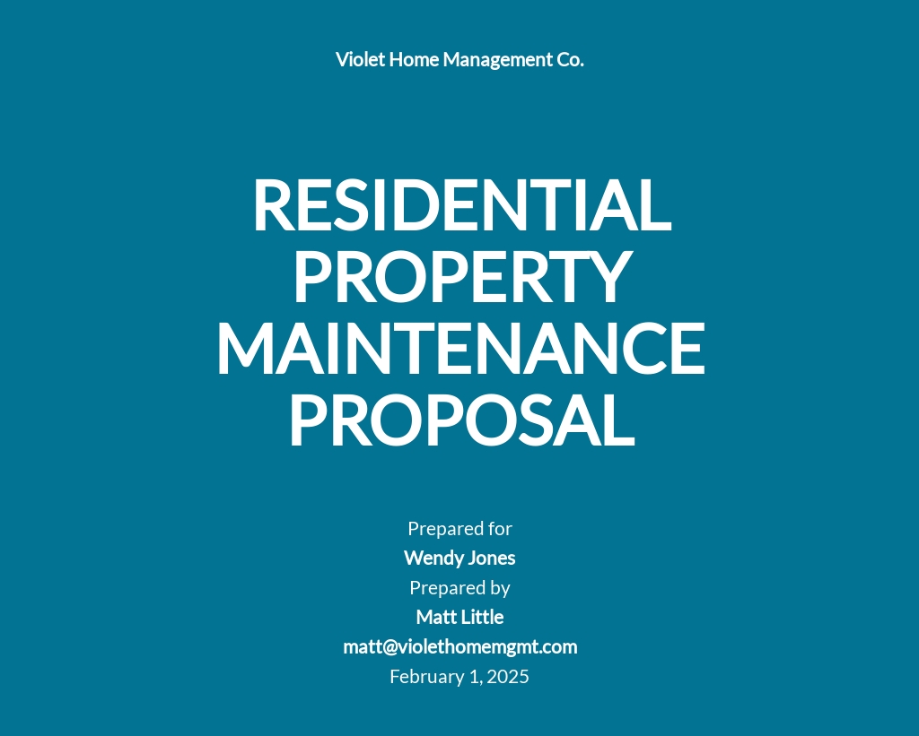 13+ FREE Maintenance Proposal Templates [Edit & Download]