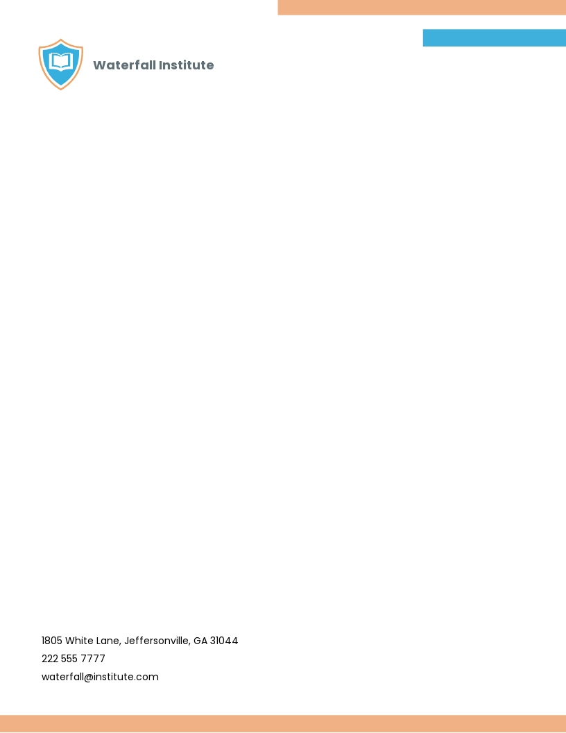 FREE School Letterhead Template in PDF