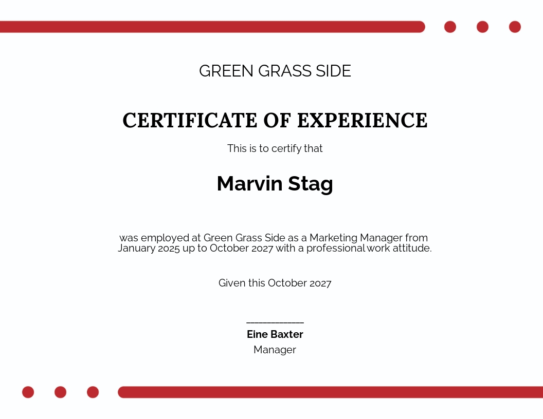 I need the certificates to apply for other jobs and other purposes. 28+ FREE Experience Certificate Templates Customize & Download | Template.net