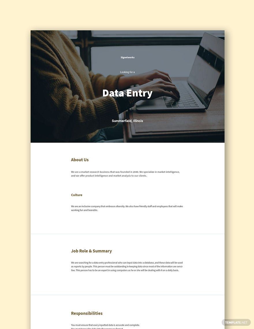 Data Entry Templates Design, Free, Download