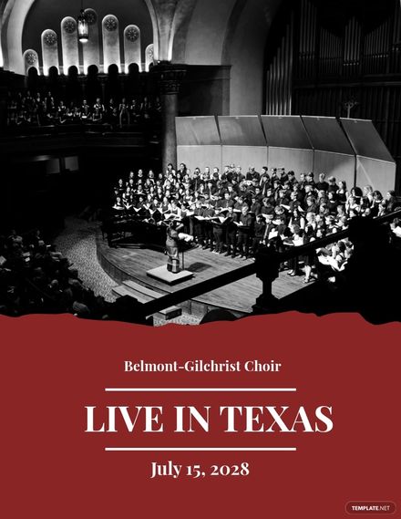 Free Choir Concert Flyer Template Google Docs, Word, Publisher