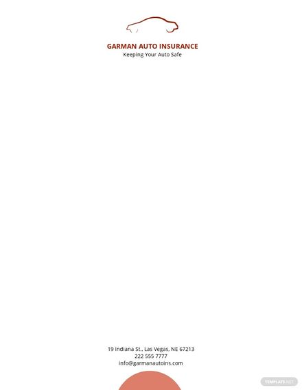 Auto Repair Letterhead template in Illustrator, InDesign, Word, Apple