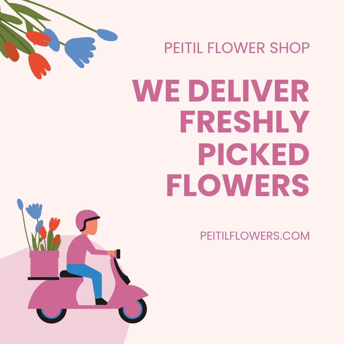 Free Delivery Discount Instagram Post Template