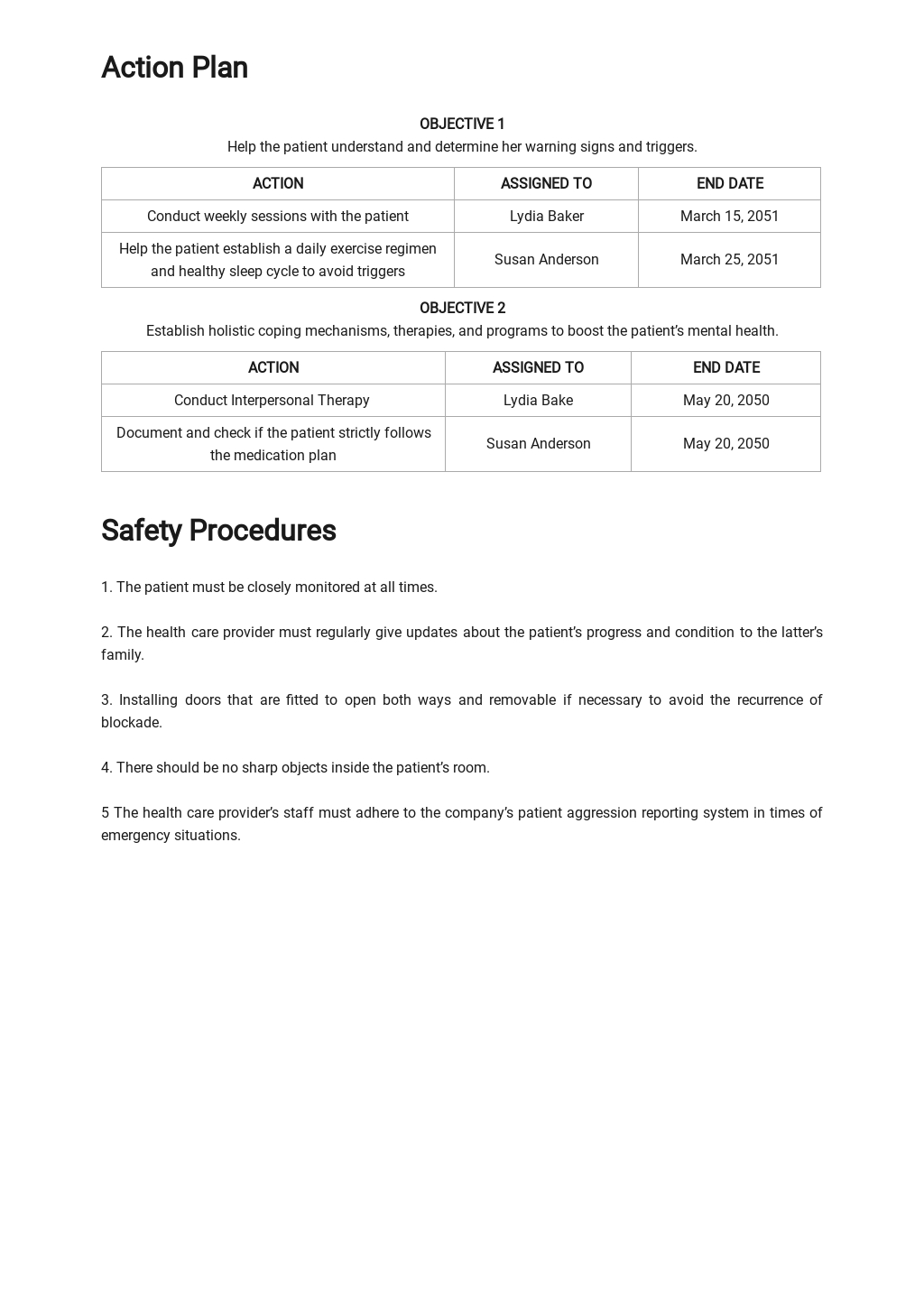 FREE Depression Relapse Prevention Plan Template Google Docs, Word