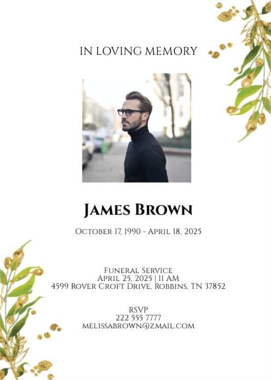 Free Funeral Service Card Templates, 9+ Download in Word, PDF, PSD, Publisher, Google Docs