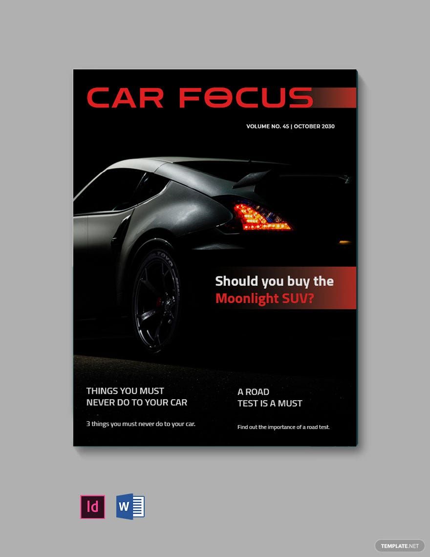 Cars Magazine Template in InDesign, PDF, Word Download