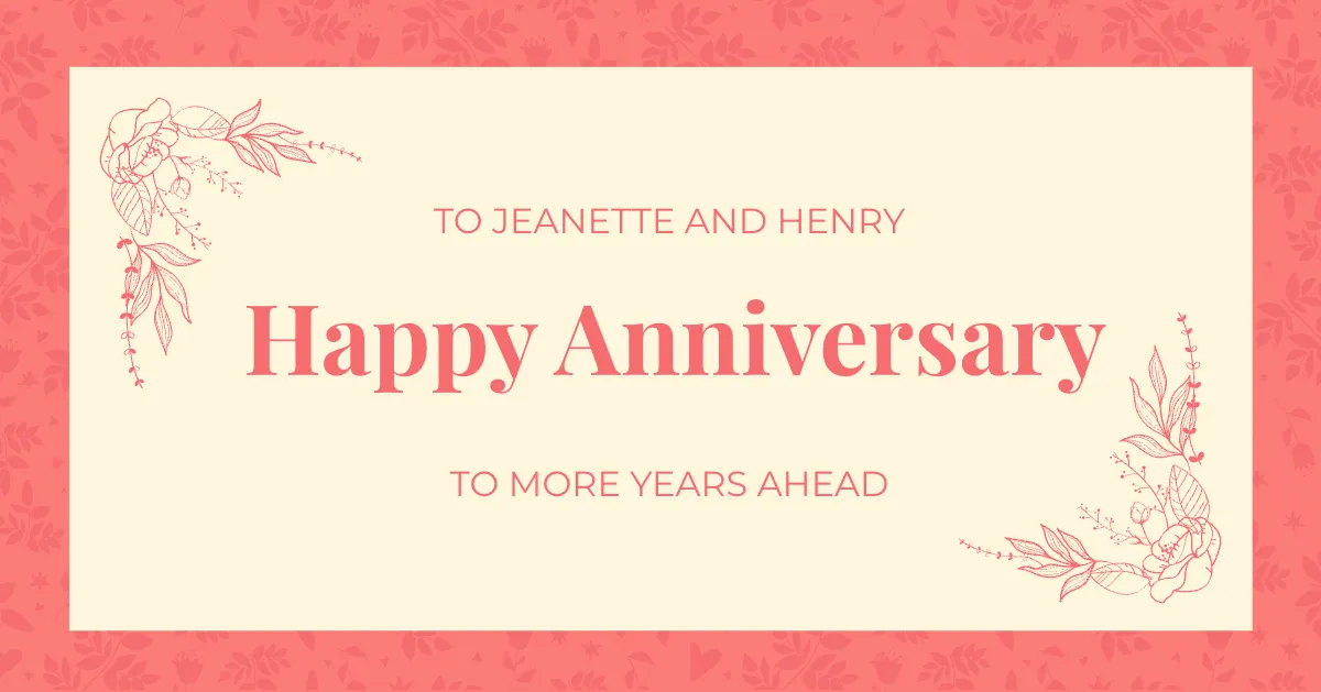 FREE Anniversary Facebook Templates Edit Online & Download