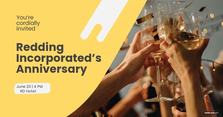 FREE Company Anniversary Invitation Instagram Post Template