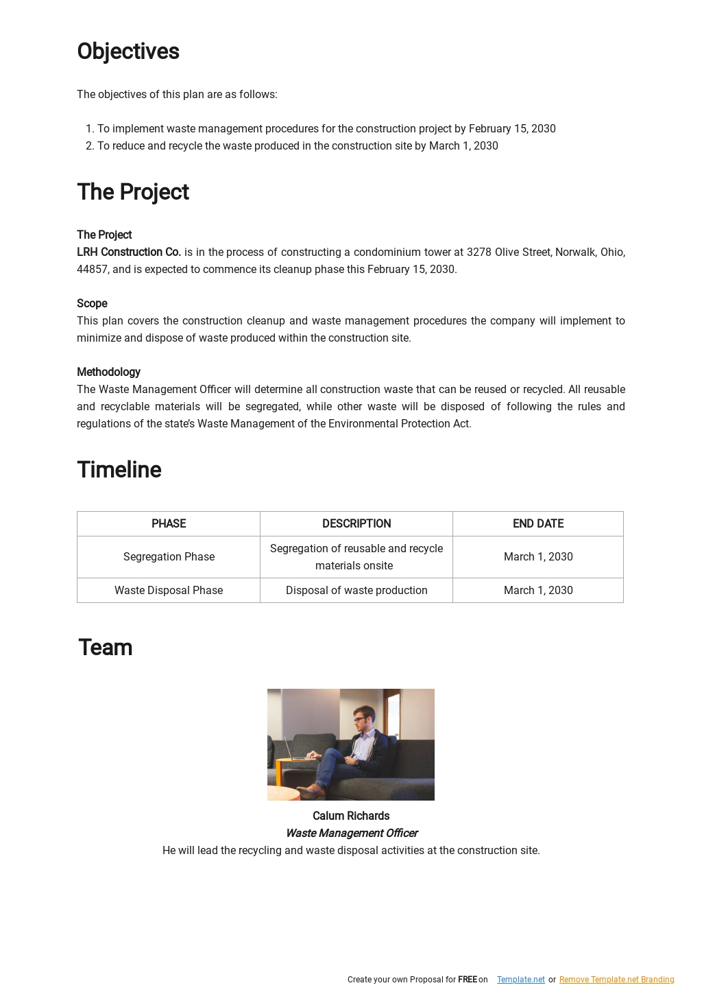Creating A Waste Management Business Plan In 2023 Sample Documents