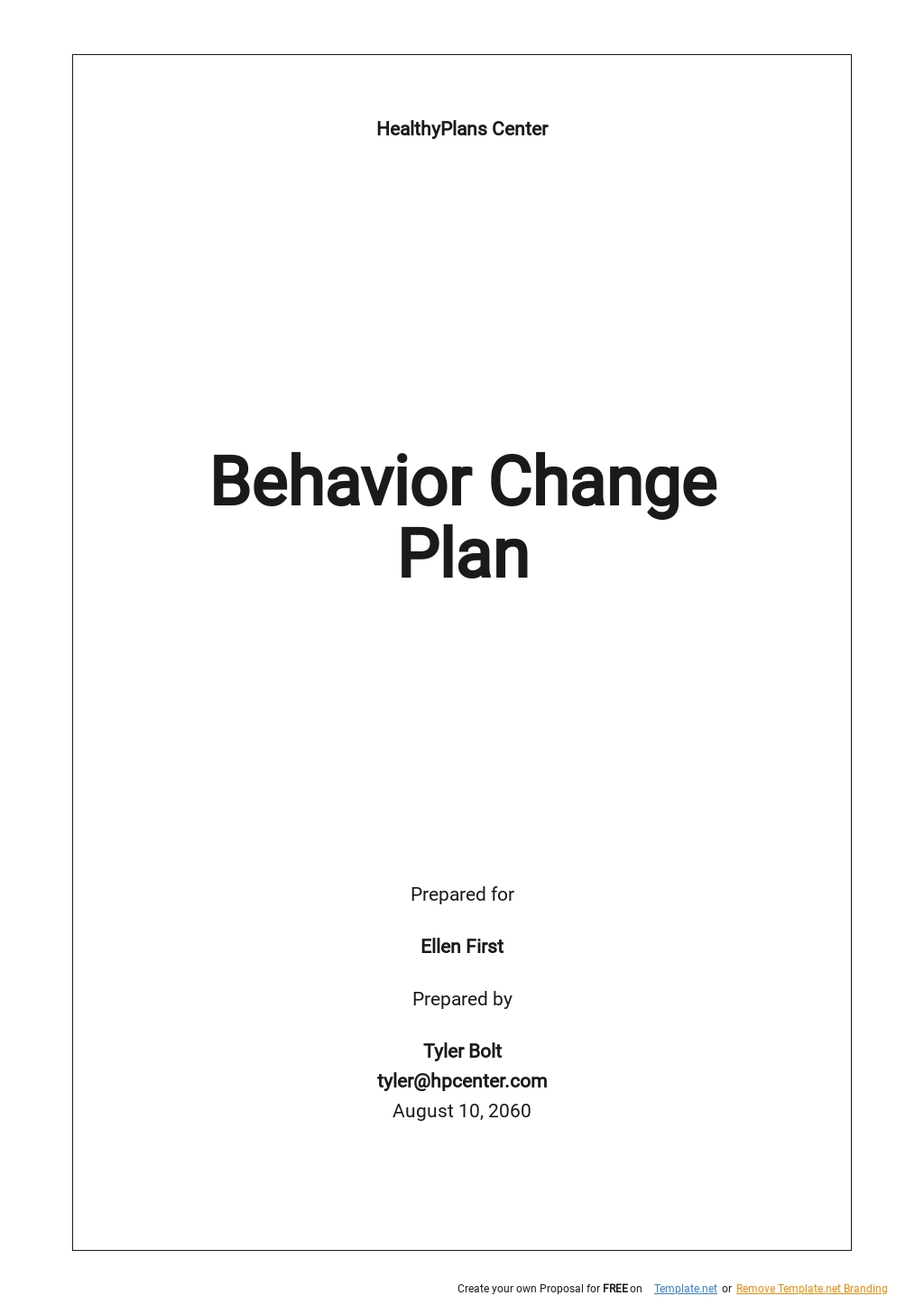 Sample Change Management Plan Template Google Docs, Word, Apple Pages